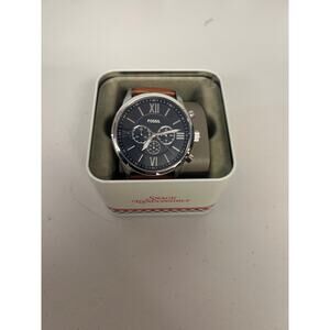 Fossil BQ2125IE Flynn Chronograph Brown Leather Men's Watch